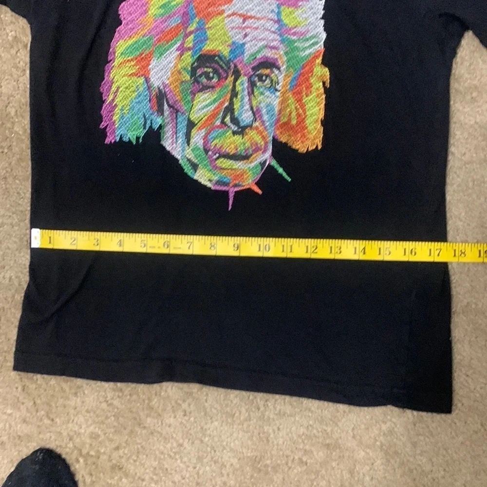 BIOWORLD Albert Einstein Shirt Sewn Graphic Scientist History Tee SZ SMALL